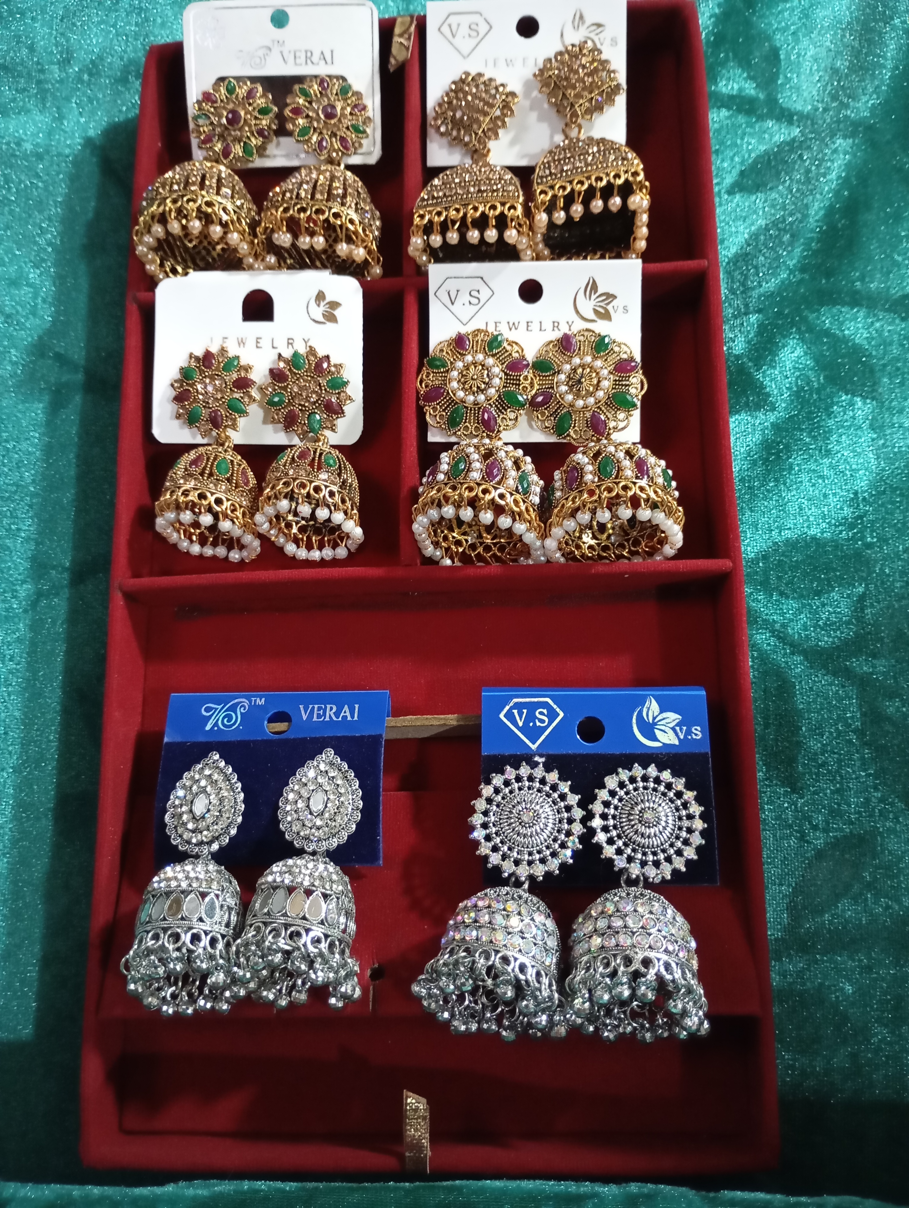 Elegant Party Wear Traditional Jhumkis (Multicolour)