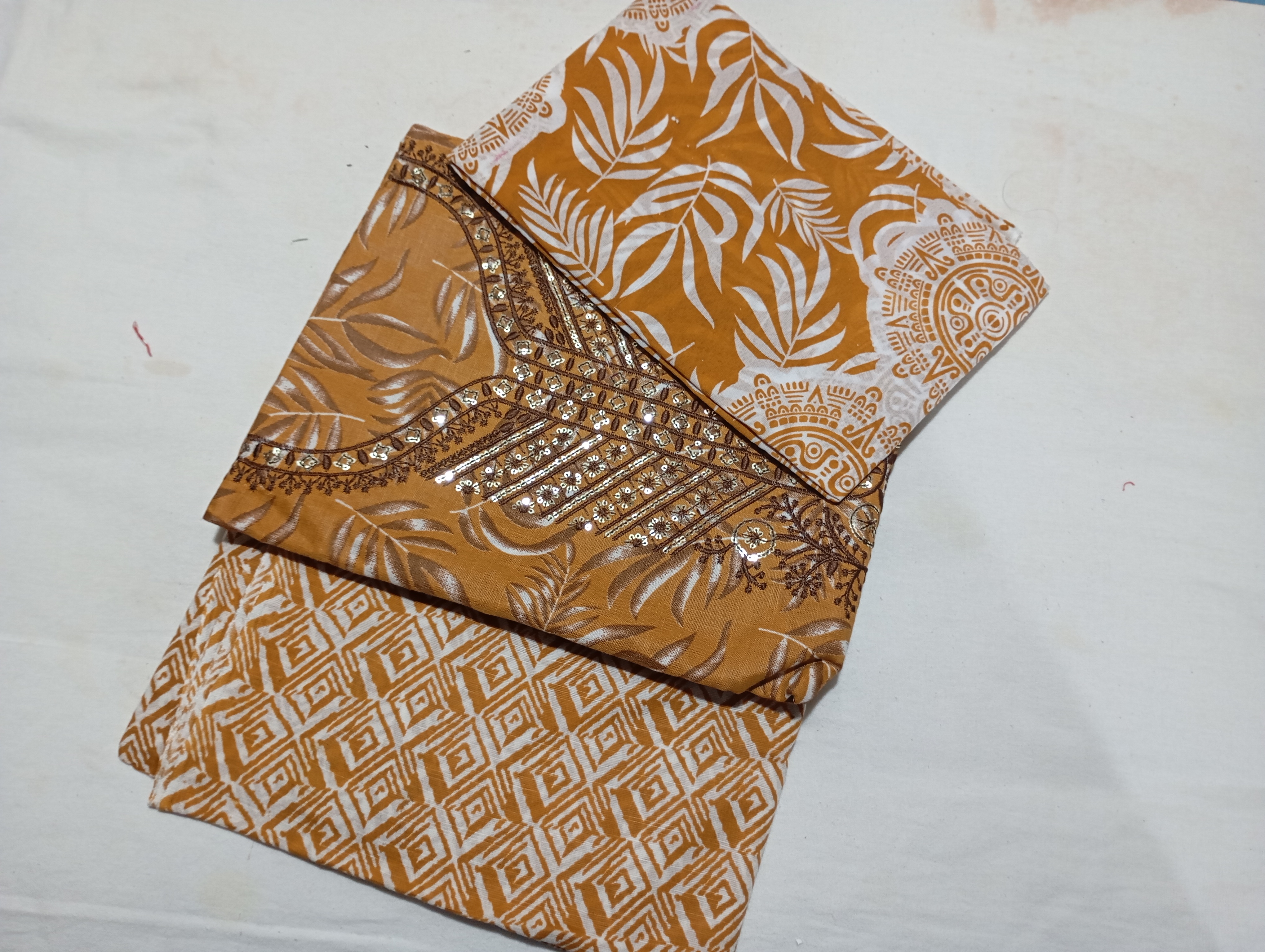 Unstitched Cotton Dress Material