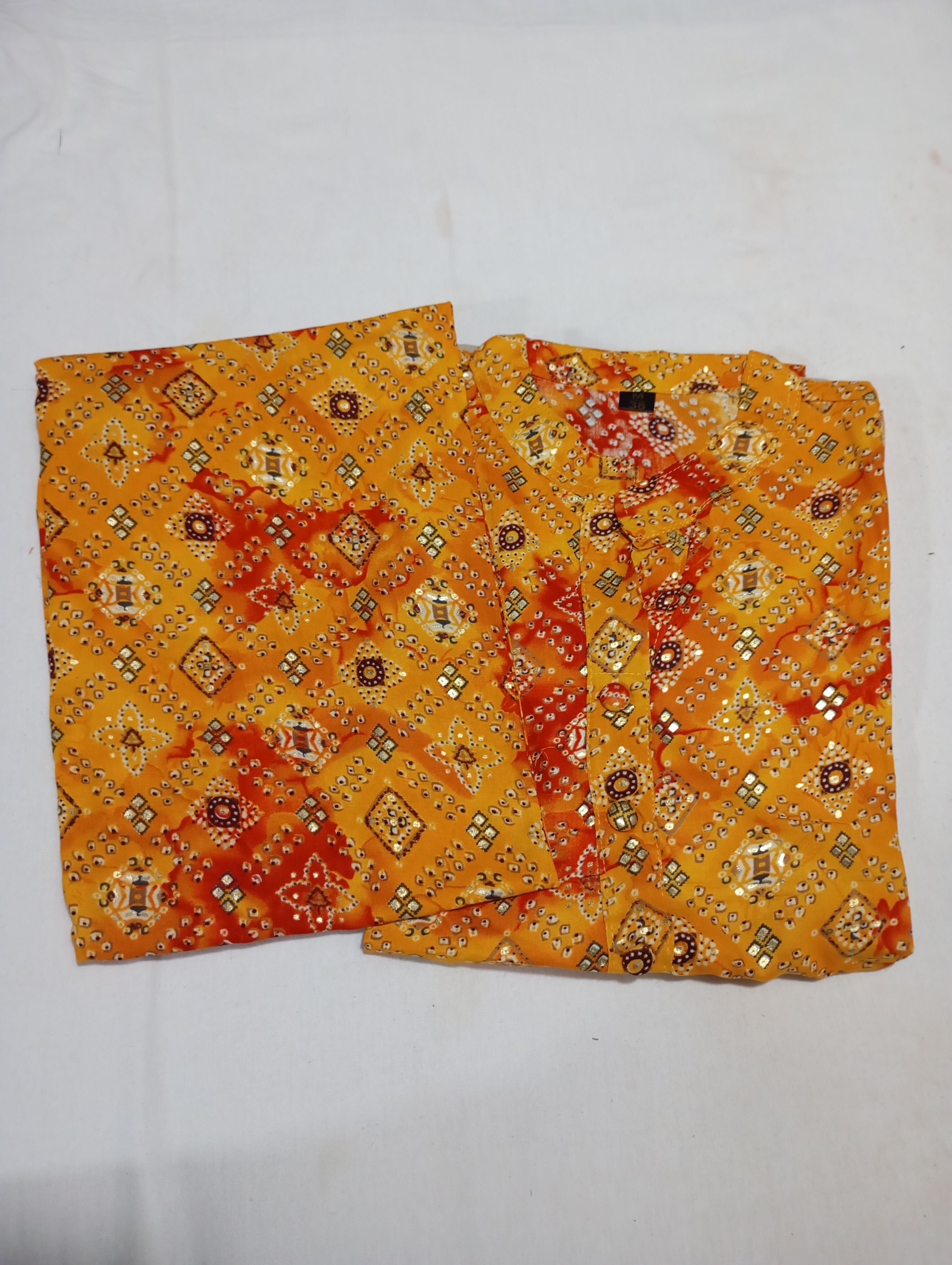 Yellow Multi Colour with Golden Colour Jaipuri Fancy Cord Set For All Occasions